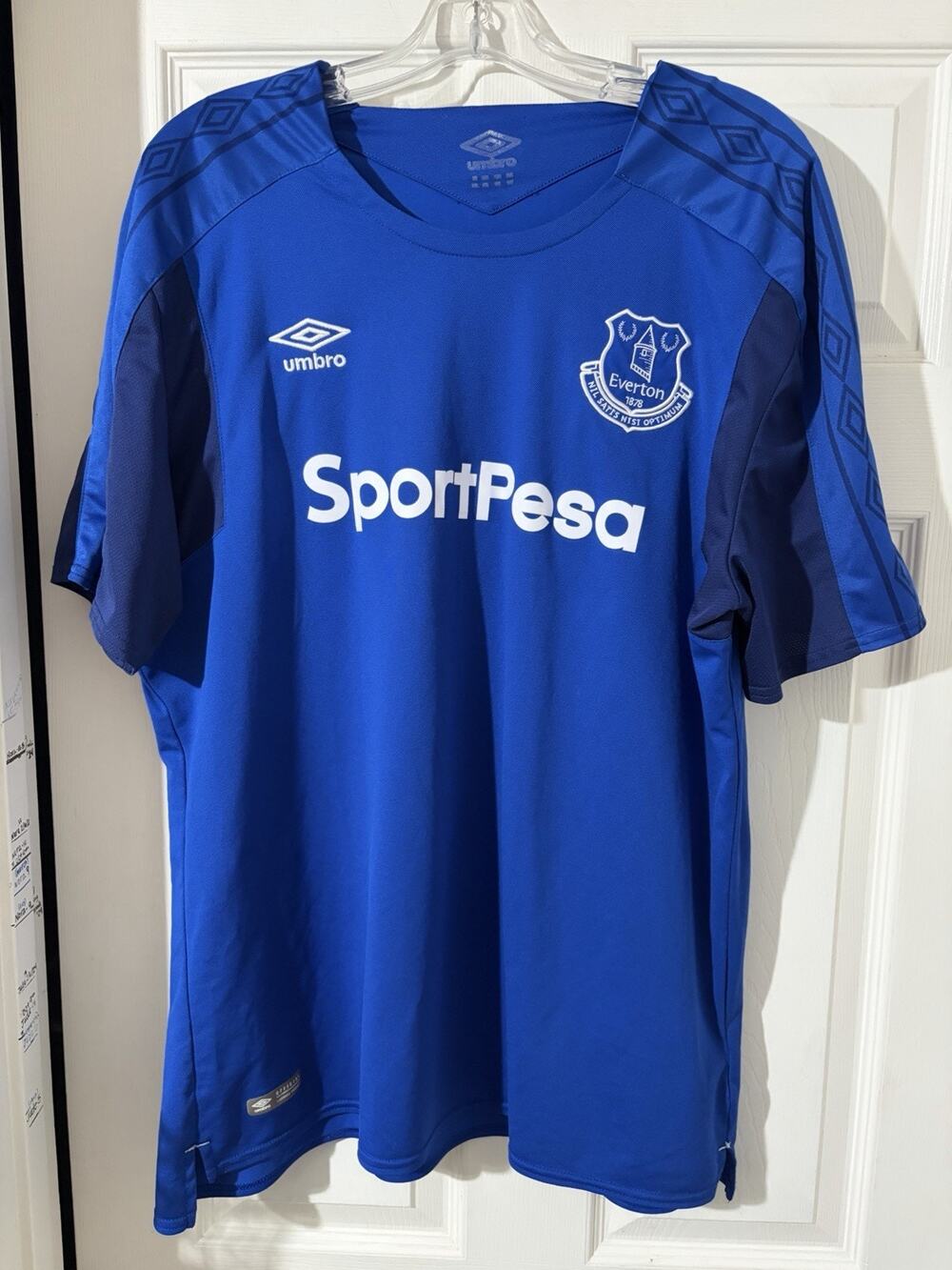Umbro Everton FC 2017/18 Home Jersey Blue Sz XXL Soccer EPL
